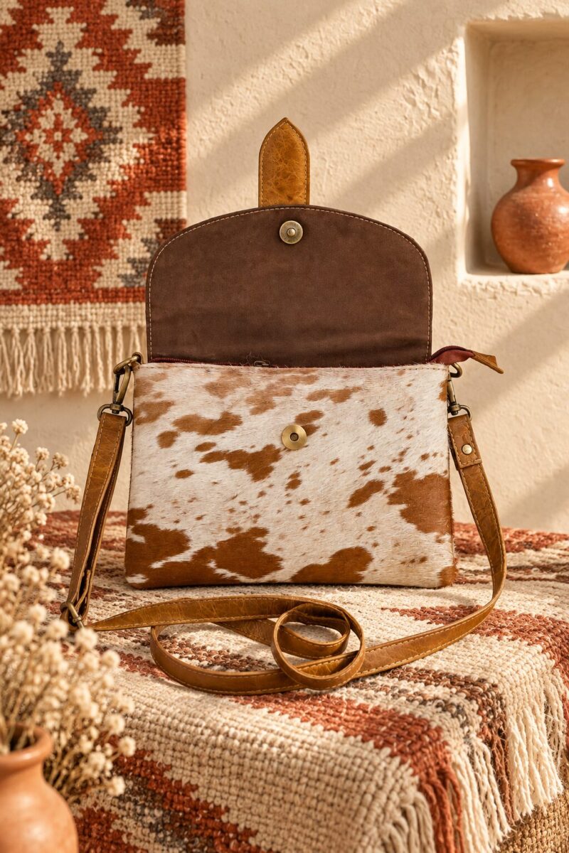 Western Hair-On Convertible Handbag