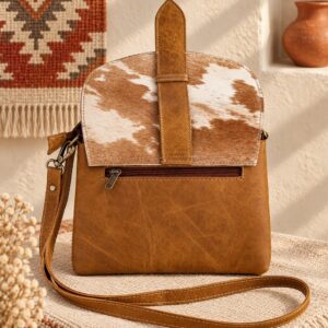 Western Hair-On Convertible Handbag