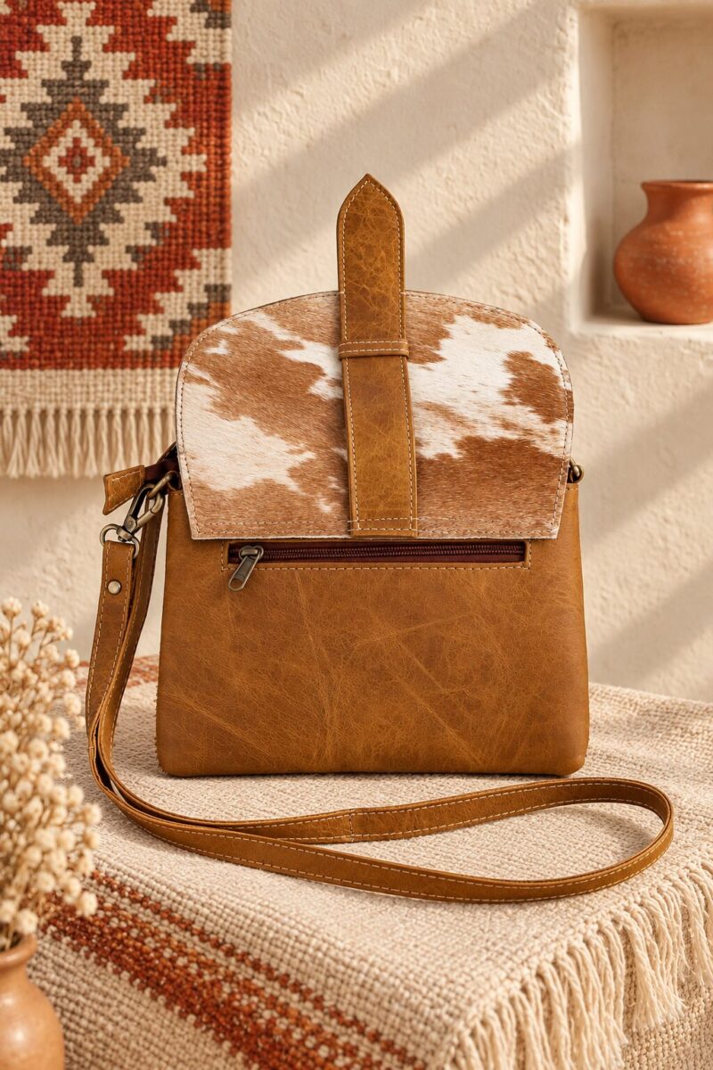 Western Hair-On Convertible Handbag