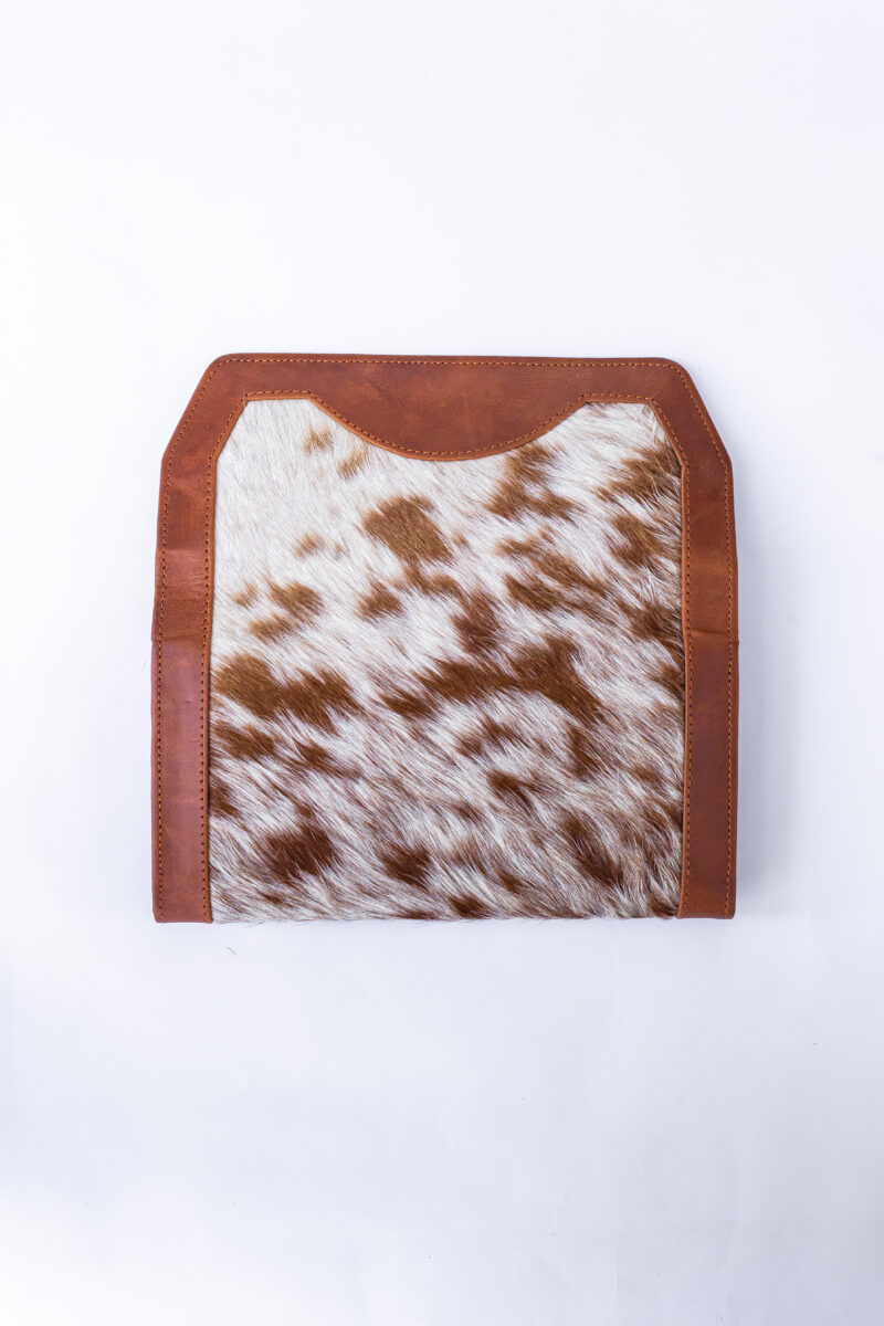 Goat Fur & Buffalo Leather Western Clutch