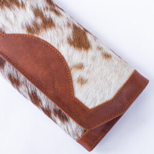 Goat Fur & Buffalo Leather Western Clutch