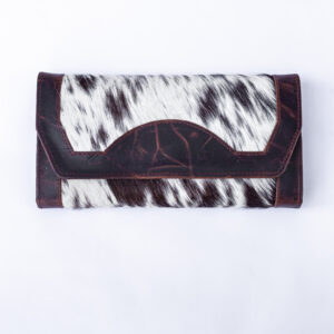 Goat Fur & Buffalo Leather Western Clutch