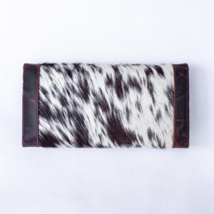 Goat Fur & Buffalo Leather Western Clutch