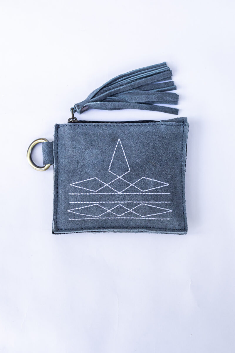 Hand-Stitched Western Leather Utility Pouch