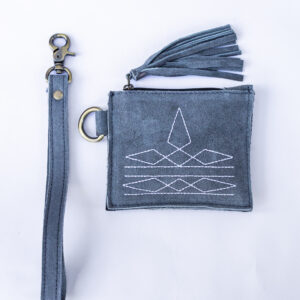 Hand-Stitched Western Leather Utility Pouch