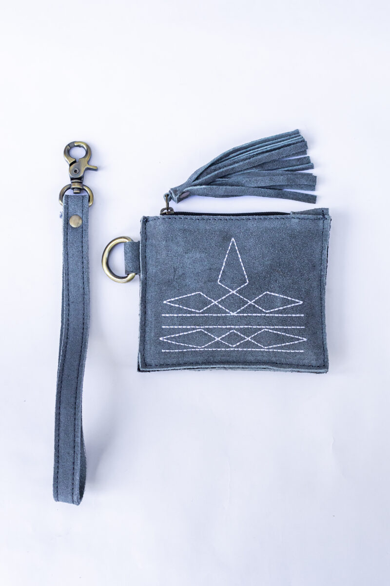 Hand-Stitched Western Leather Utility Pouch