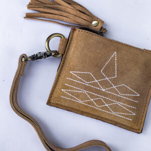 Hand-Stitched Western Leather Utility Pouch