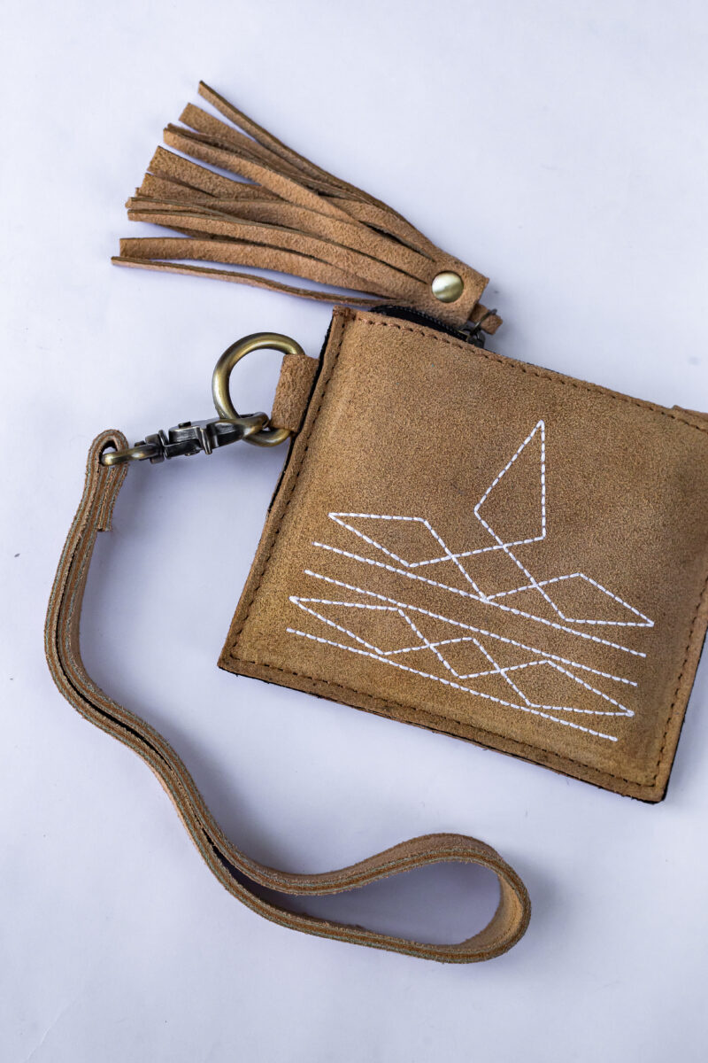 Hand-Stitched Western Leather Utility Pouch