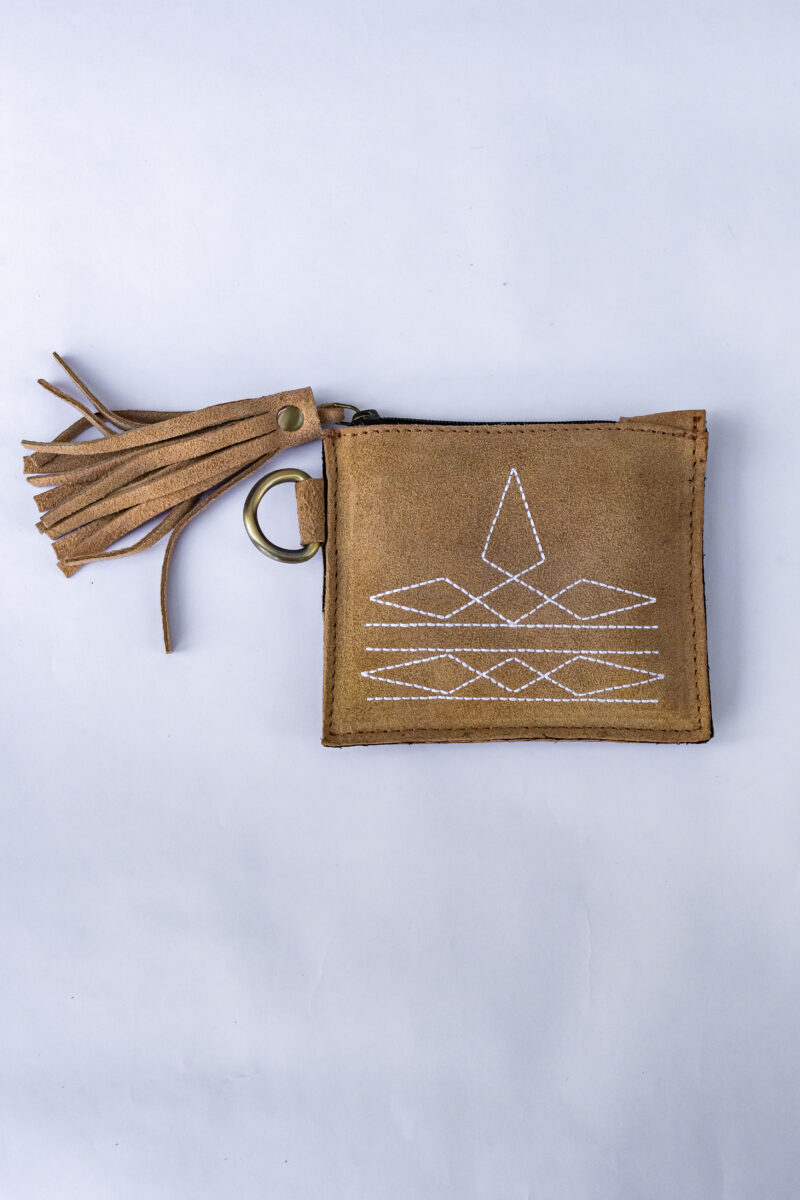 Hand-Stitched Western Leather Utility Pouch