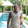 Raw Cotton V-Neck Vest