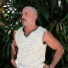 Raw Cotton V-Neck Vest