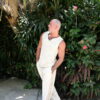 Raw Cotton V-Neck Vest