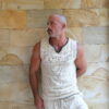 Raw Cotton V-Neck Vest