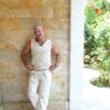 Raw Cotton V-Neck Vest