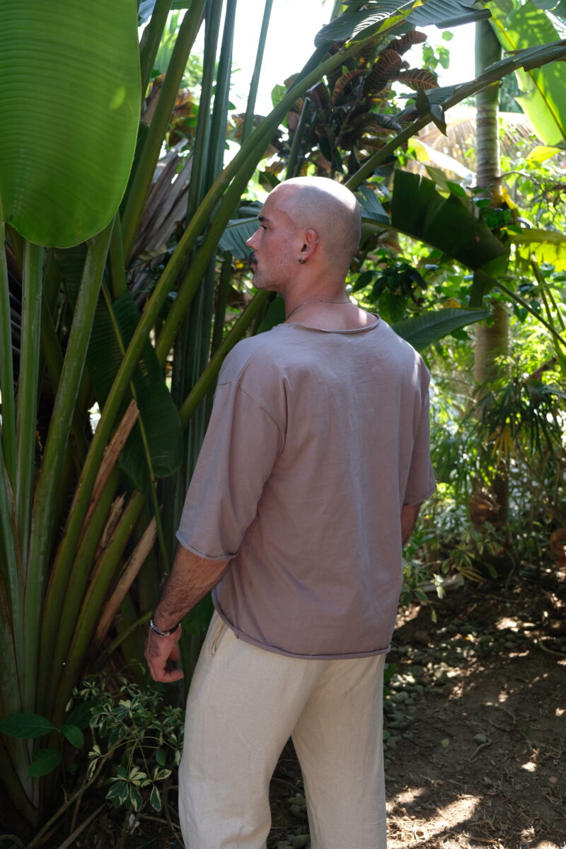Stone Taupe Oversized T-Shirt