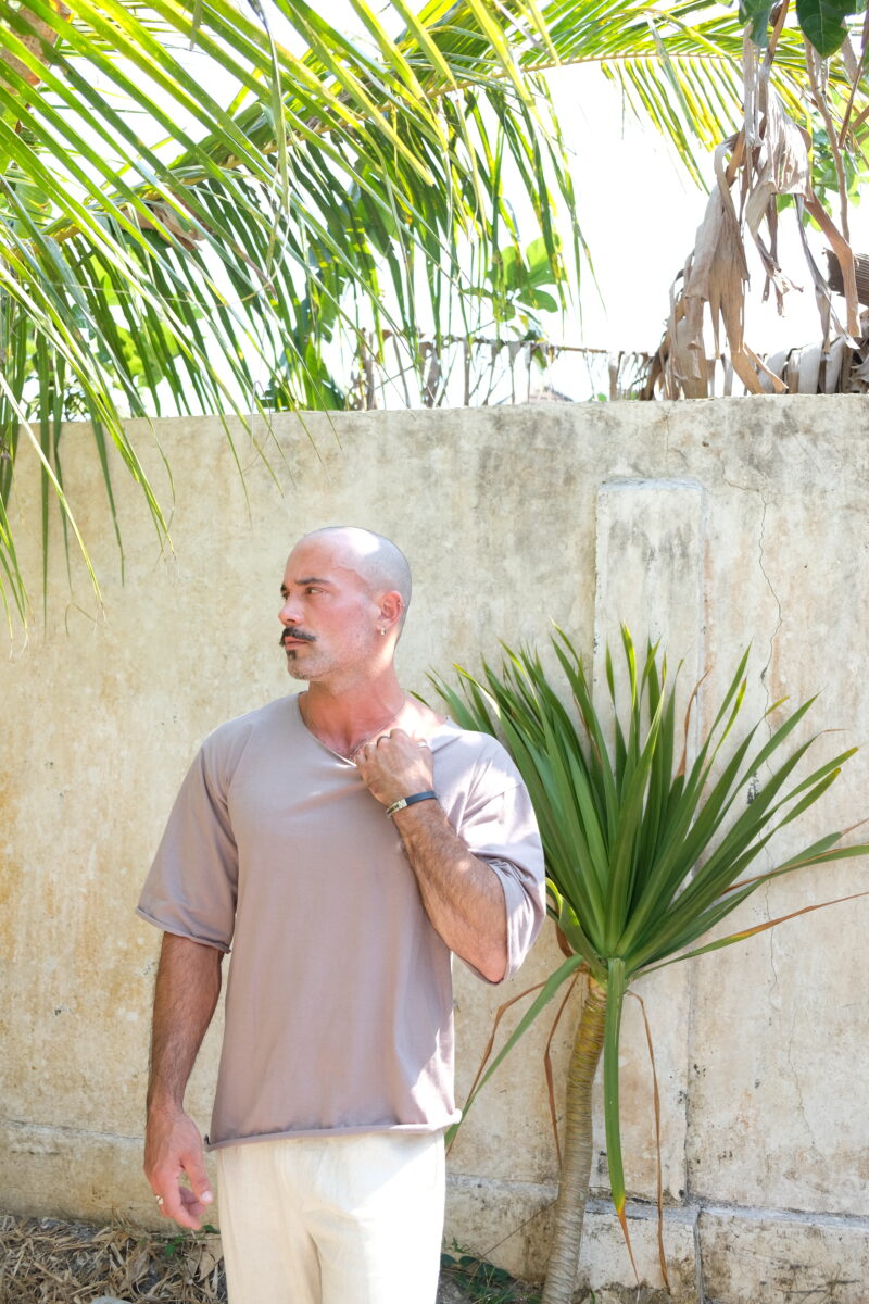 Stone Taupe Oversized T-Shirt