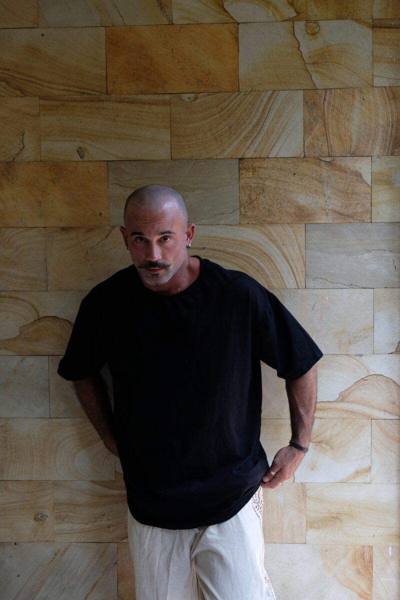 Black Deconstructed Oversized T-Shirt