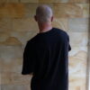 Black Deconstructed Oversized T-Shirt