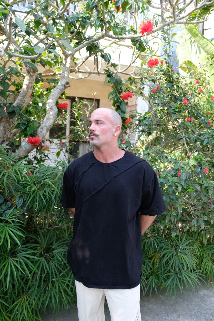 Black Deconstructed Oversized T-Shirt