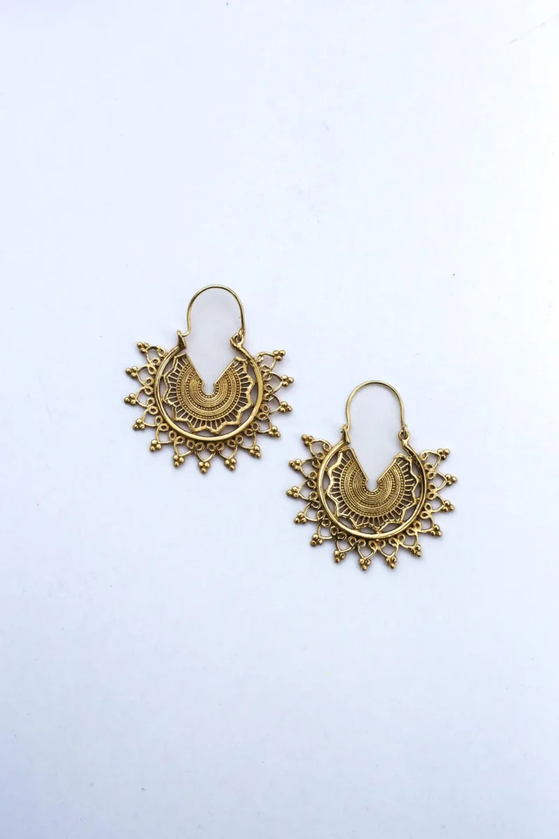 Antique Geometric Hoop Earrings