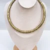 Collier gravé doré