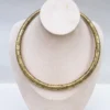 Engraved Gold-Tone Choker