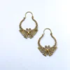 Butterfly Hoop Earrings