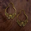 Butterfly Hoop Earrings