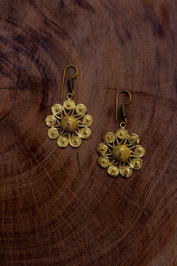 Sunburst Flower Earrings