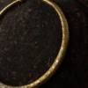 Floral Engraved Brass Torque