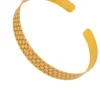 Brass Honeycomb Cuff Necklace