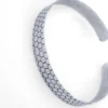 Brass Honeycomb Cuff Necklace