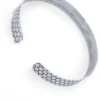 Brass Honeycomb Cuff Necklace