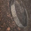 Brass Honeycomb Cuff Necklace