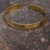 Brass Honeycomb Cuff Necklace
