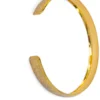 Brass Torque Textured Cuff Necklace