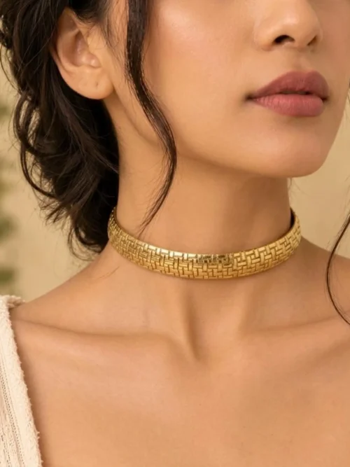 Brass Woven Choker