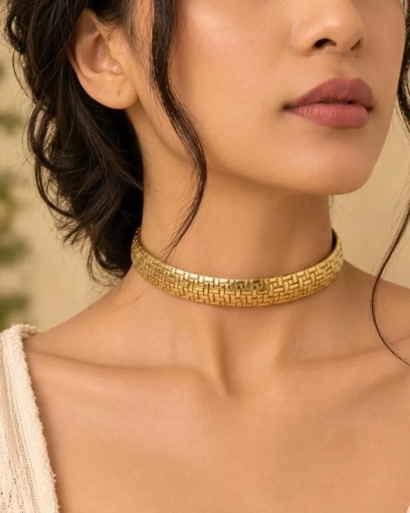 Brass Woven Choker