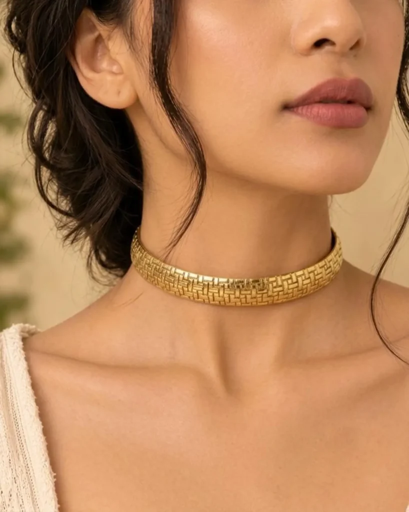Brass Woven Choker