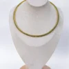 Collana vintage d'oro con collare