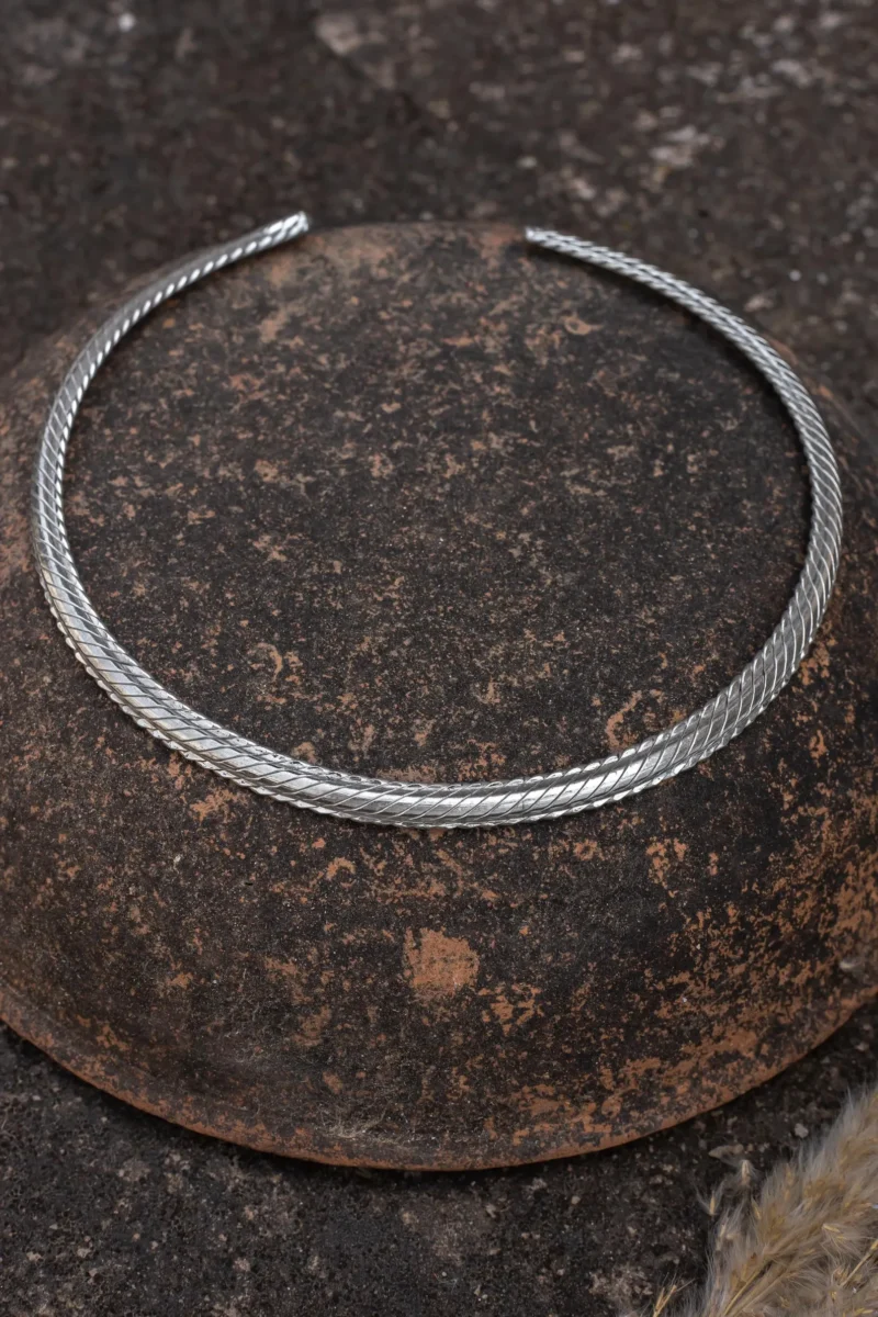 Silver Plated Brass Torque