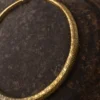 Floral Engraved Brass Torque