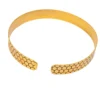 Brass Honeycomb Cuff Necklace