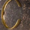 Brass Torque Textured Cuff Necklace