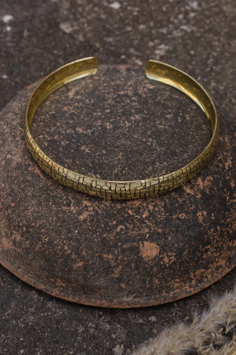 Brass Woven Choker