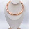 Collier de couple en cuivre poli