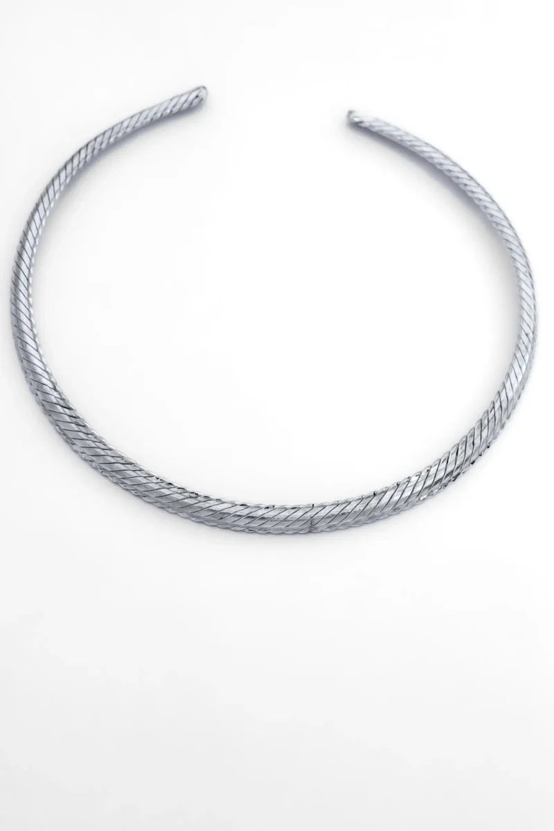 Silver Plated Brass Torque