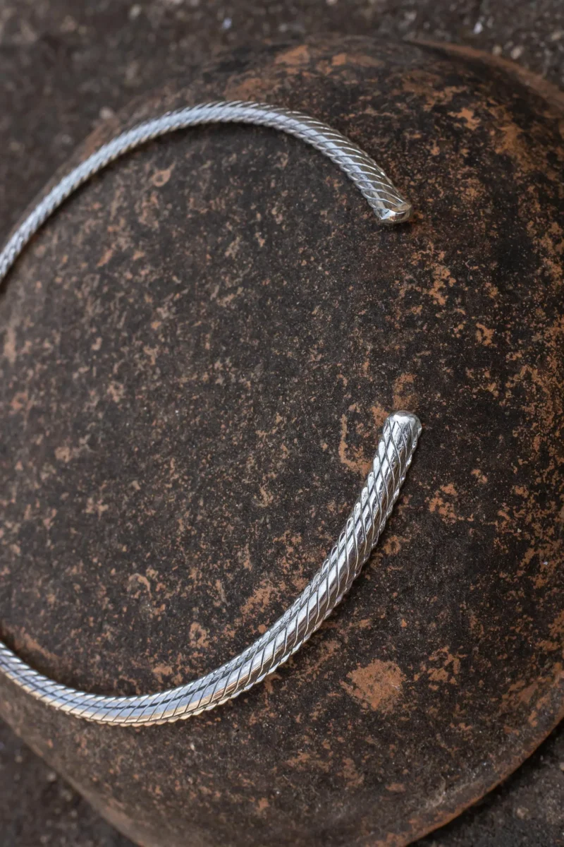 Silver Plated Brass Torque