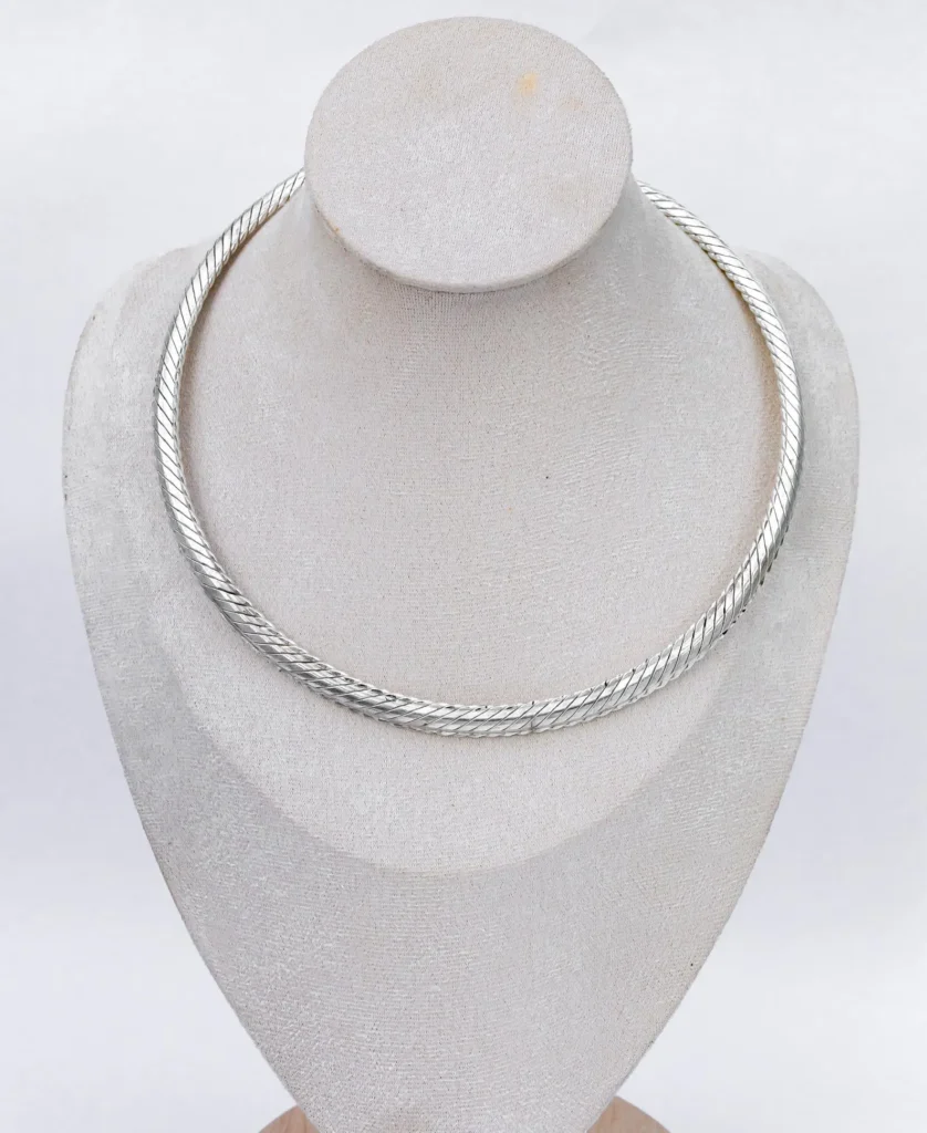 Silver Plated Brass Torque