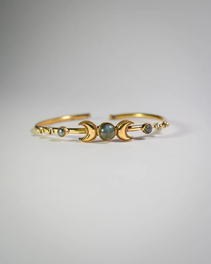 Triple Labradorite Cuff Bracelet